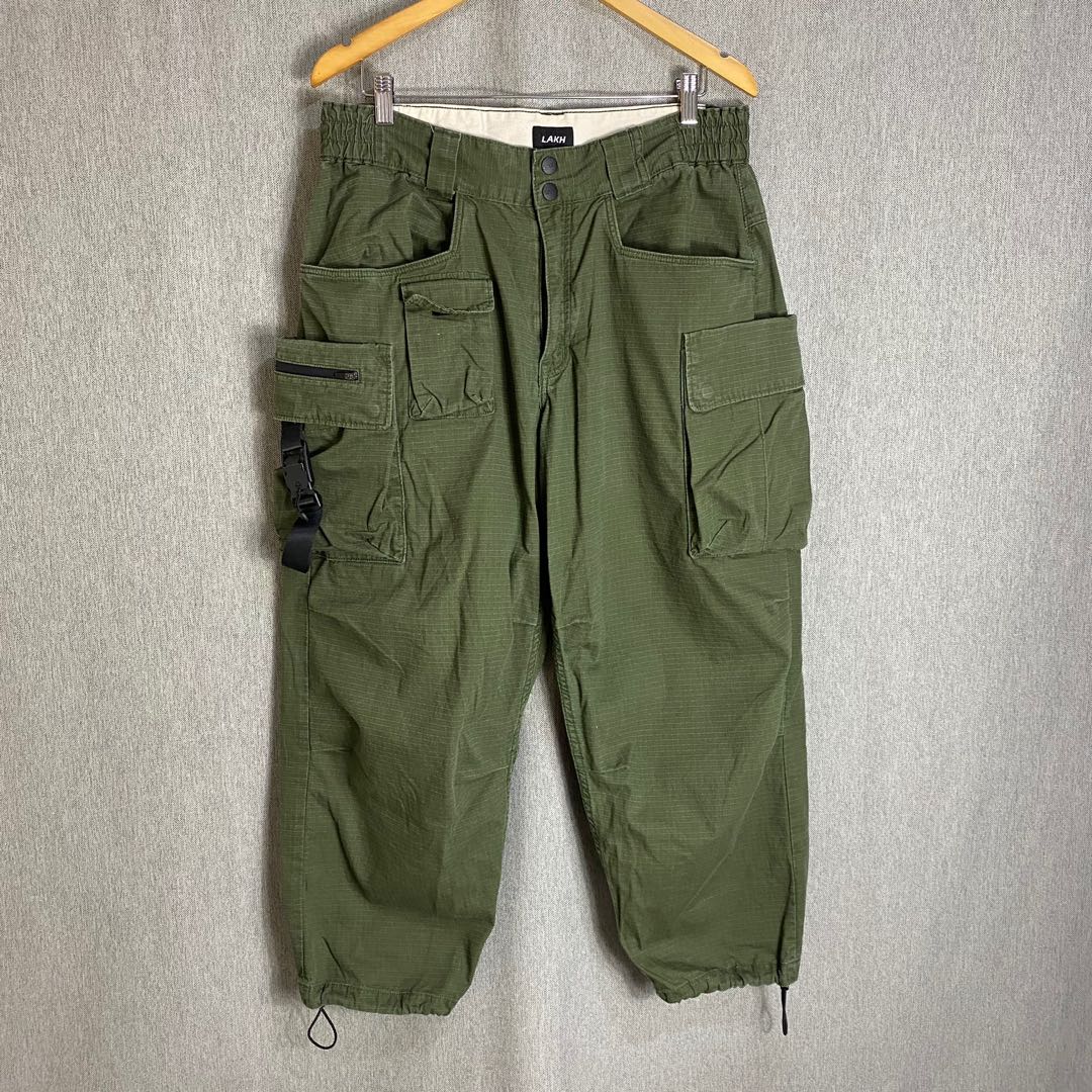 Lakh Supply - Ten Pockets Cargo Pants - Ripstop Olive on Carousell