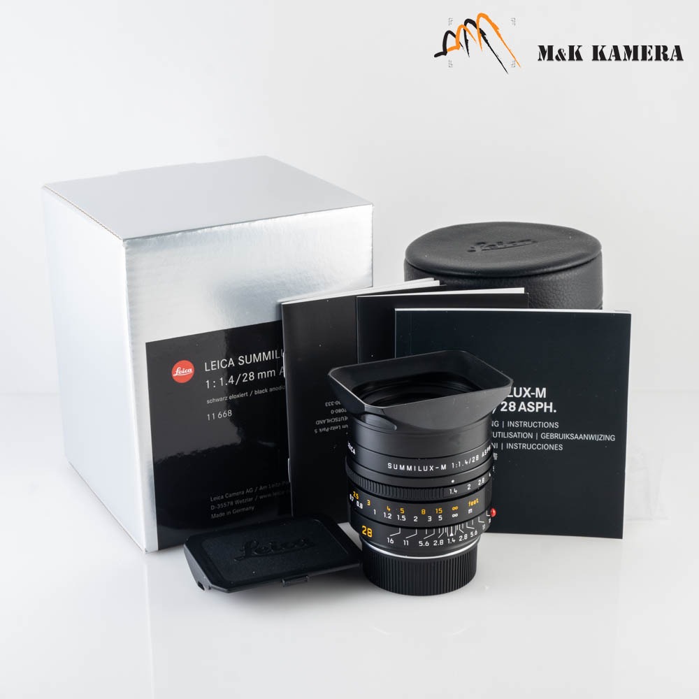 Leica Summilux-M 28mm/F1.4 ASPH 11668 Black Lens Germany 11668