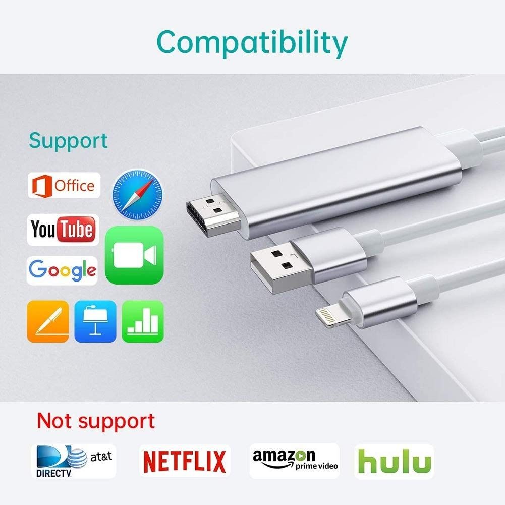 Adaptador hdmi ipad compatible netflix new arrivals