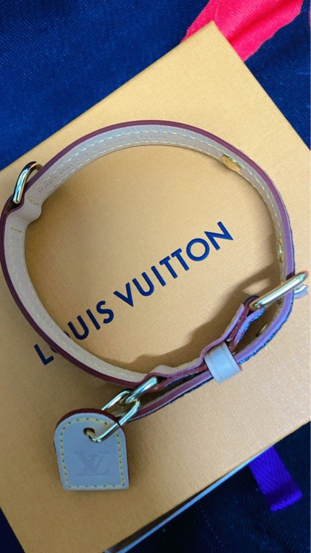  Louis Vuitton Collar M80340 Monogram Dog Collar Dog