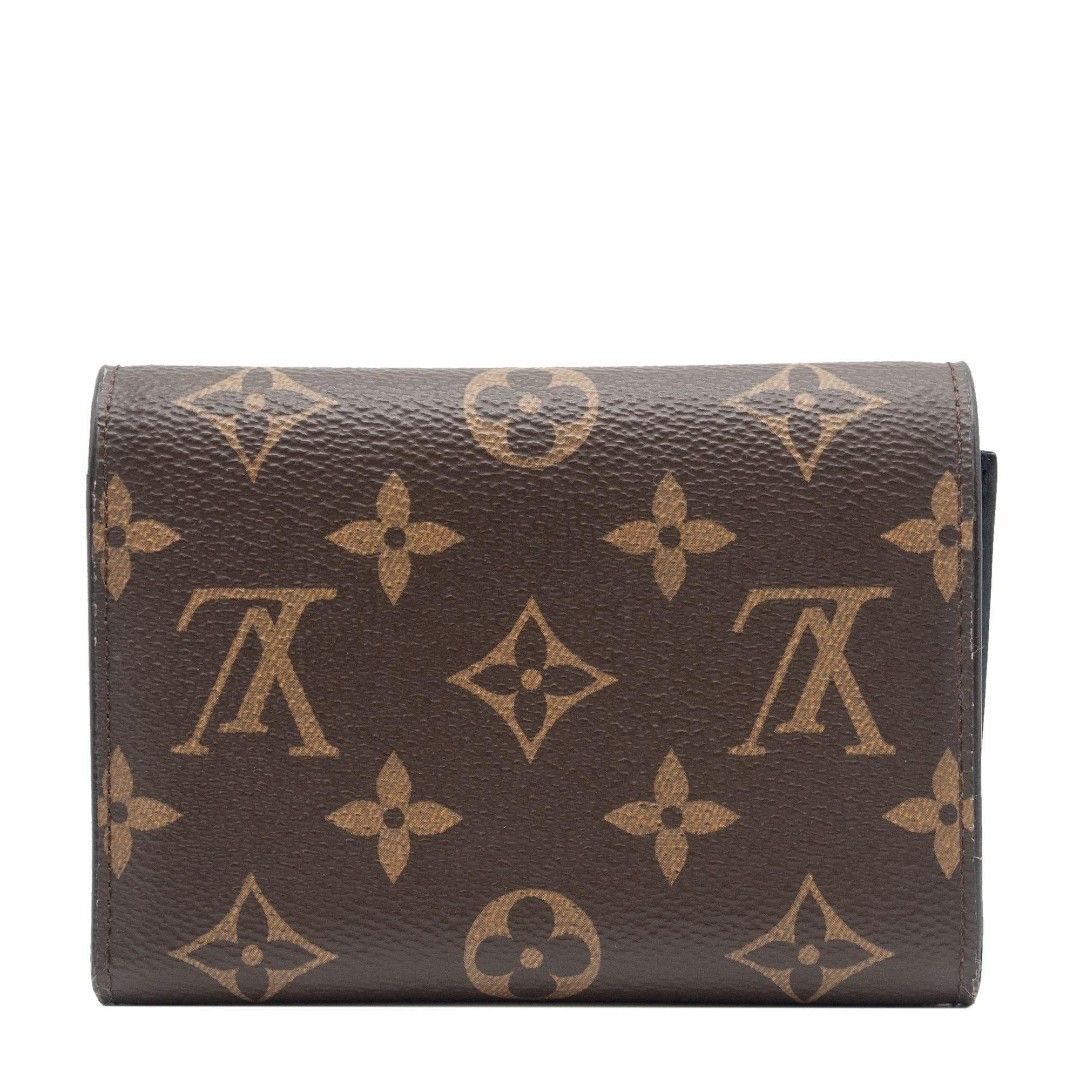 LOUIS VUITTON Flower Lock Monogram Canvas Wallet Black-US