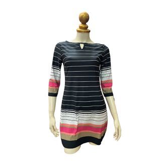 #loveearth F&F Casual Sleeve Dress in Stripes