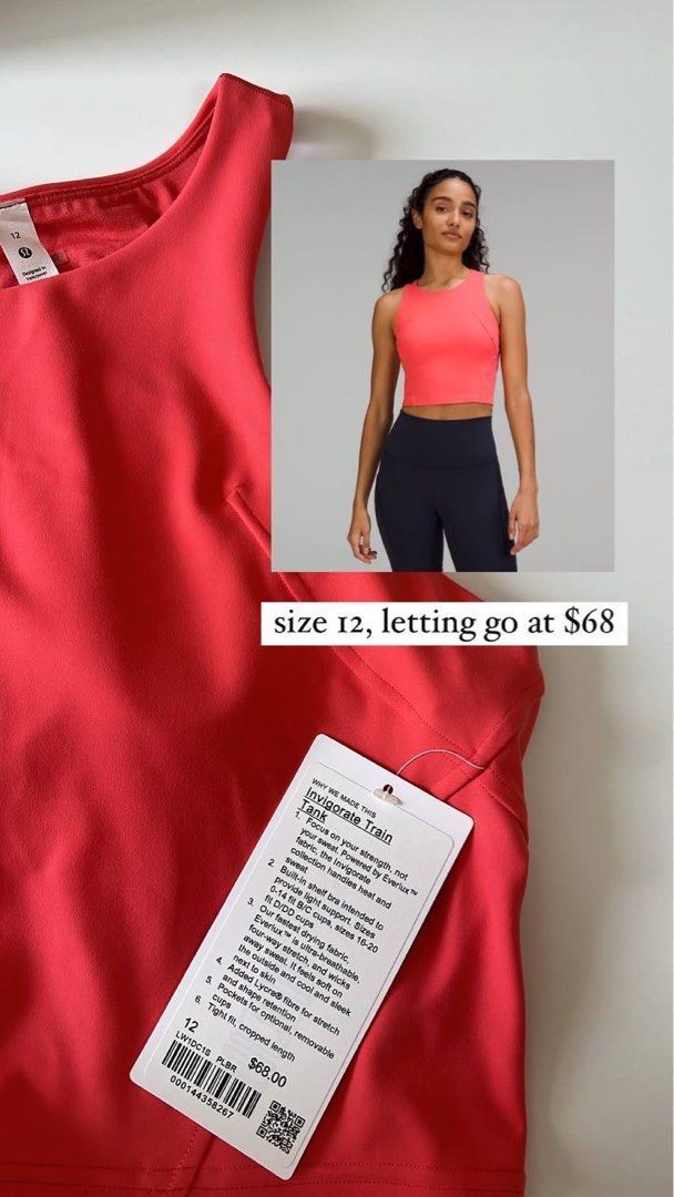 4) BNWT Lululemon In Movement Tight 25'' Chianti Size 4, Women's Fashion,  Activewear on Carousell