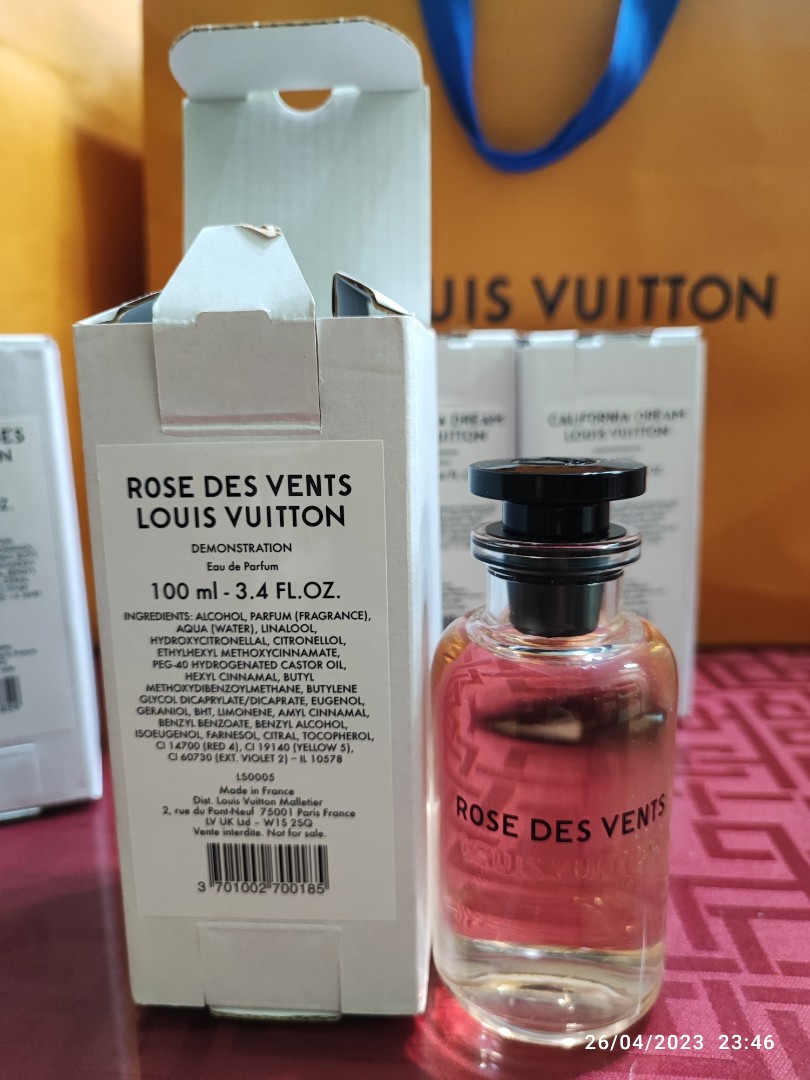 Rose Des Vents Louis Vuitton Perfume 100 ml, Beauty & Personal Care,  Fragrance & Deodorants on Carousell