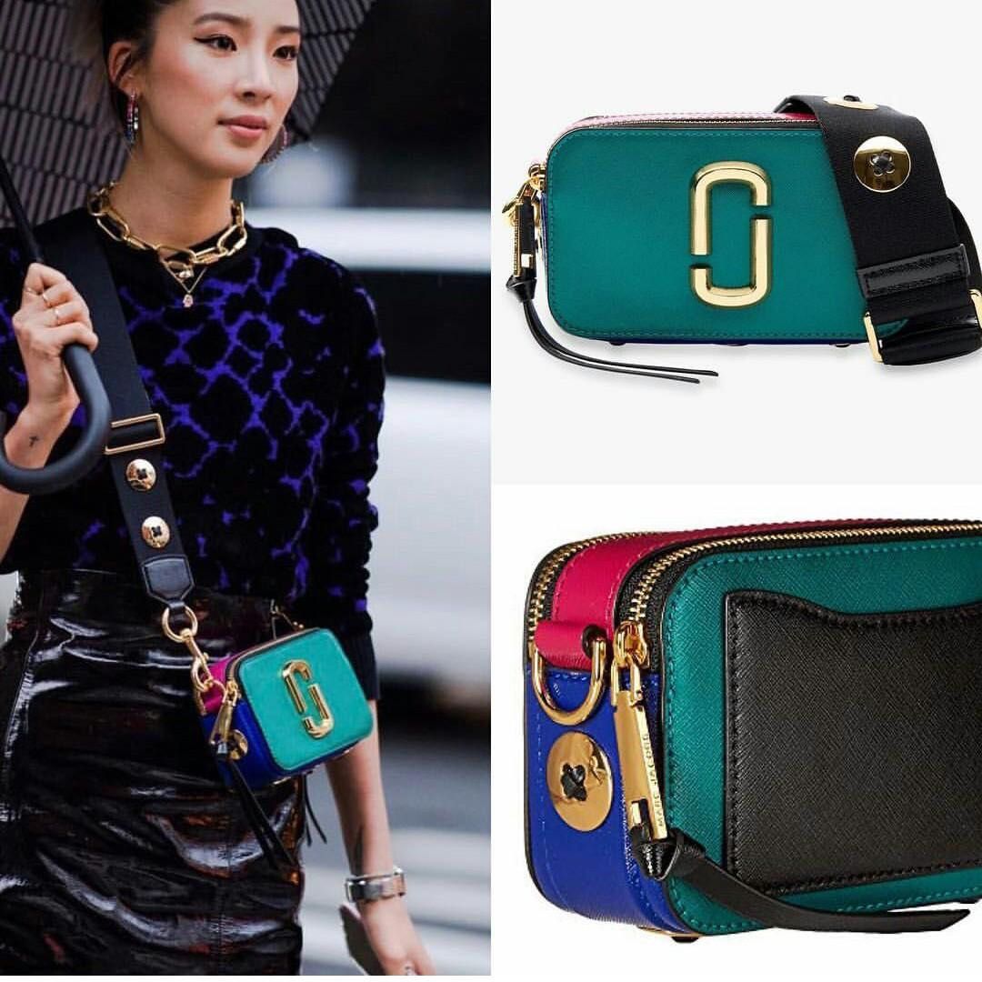Marc jacobs button outlet snapshot small camera bag
