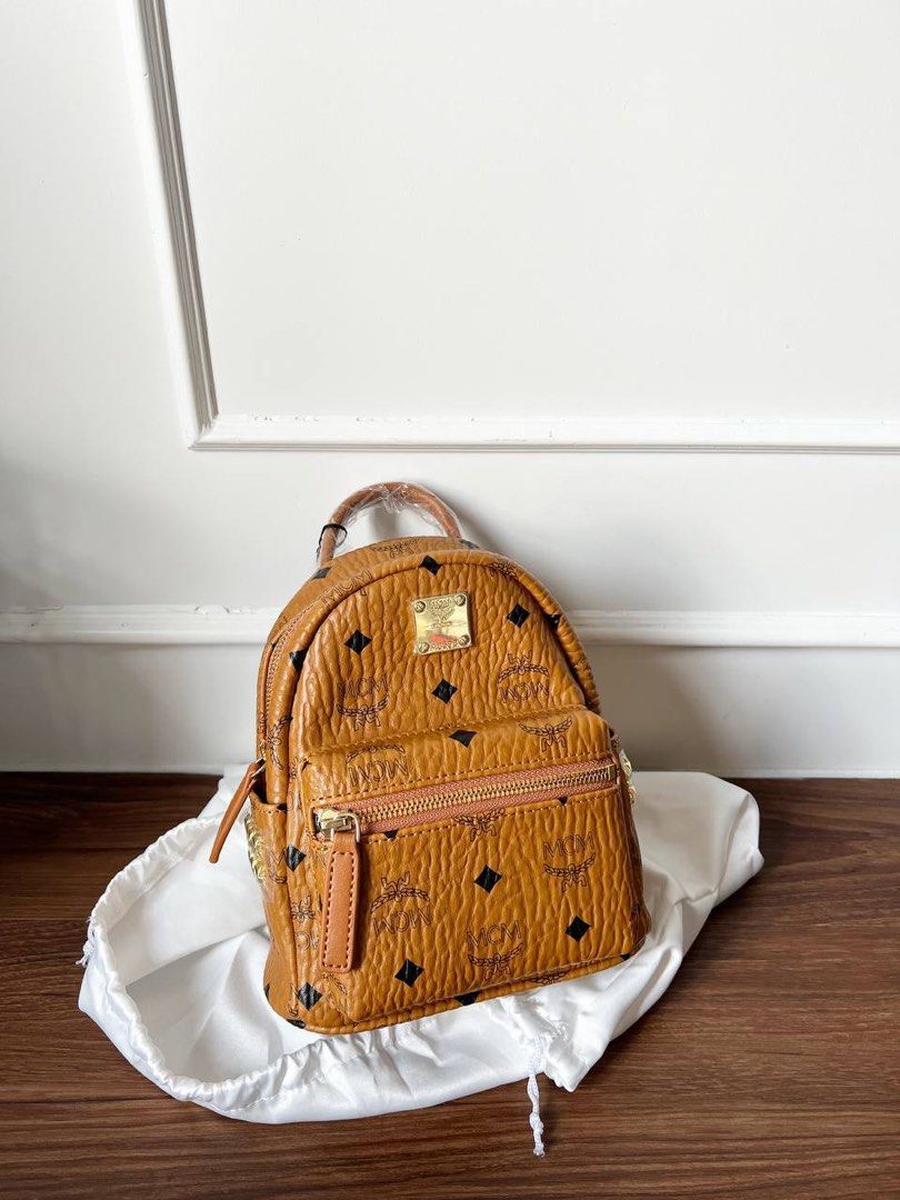 MCM Mini Backpack Cognac