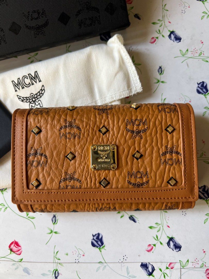 MCM trifold wallet, Luxury, Bags & Wallets on Carousell