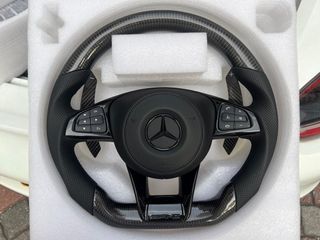 Carbon Fiber Key Fob Cover Case For Mercedes W204 W205 W212 X156 X253 W166  X204