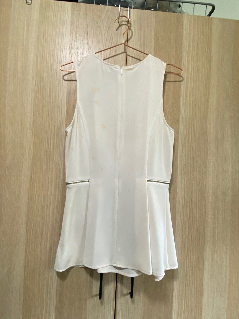 Michael kors white blouse sale