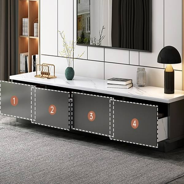 Modern luxury TV console cabinet (SELF ASSEMBLY), Furniture & Home ...