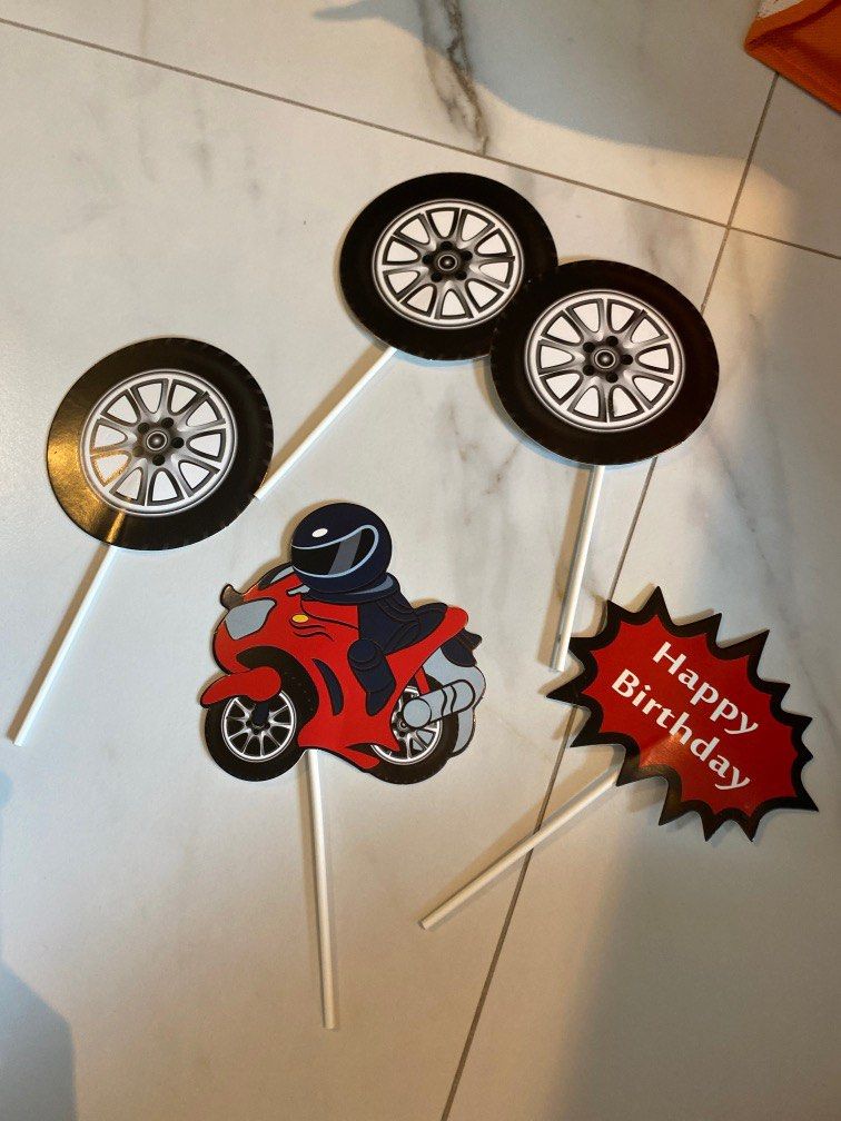 Motorcycle Cake Topper Assortment - Country Kitchen SweetArt