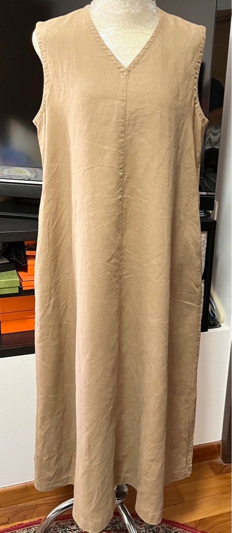 chinese dress ladies Linen Sleeveless Dress | Women's Spring Dresses