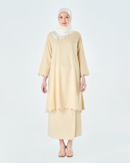 NAELOFAR AZALEA KURUNG SET - SAND
