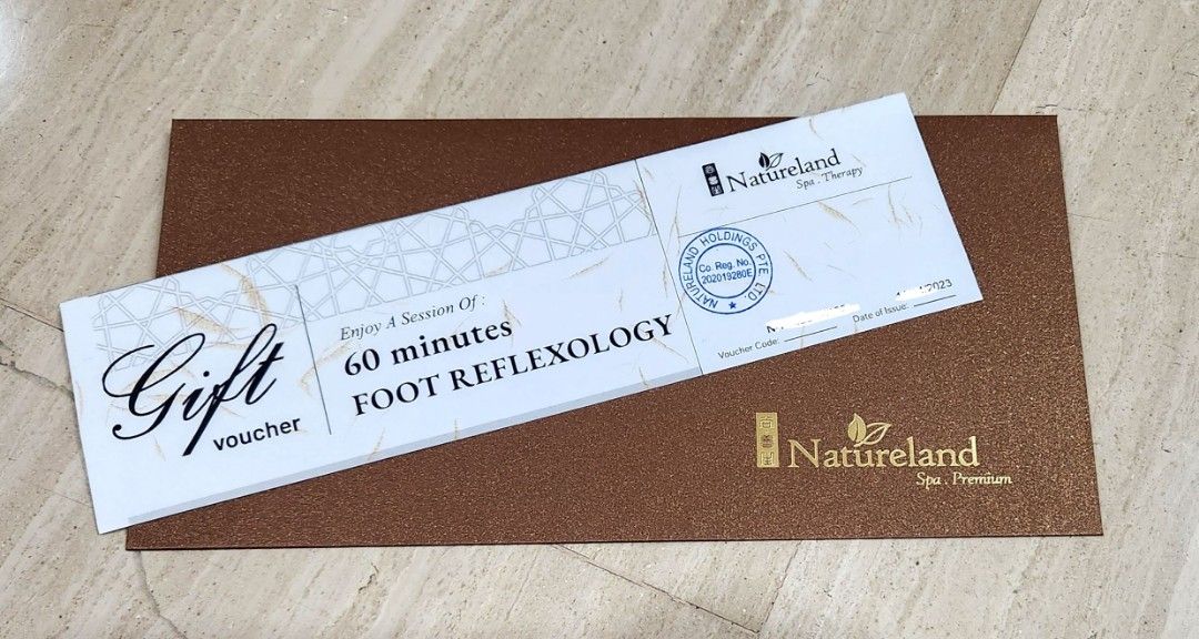 Natureland 60min Foot massage, Tickets & Vouchers, Vouchers on Carousell