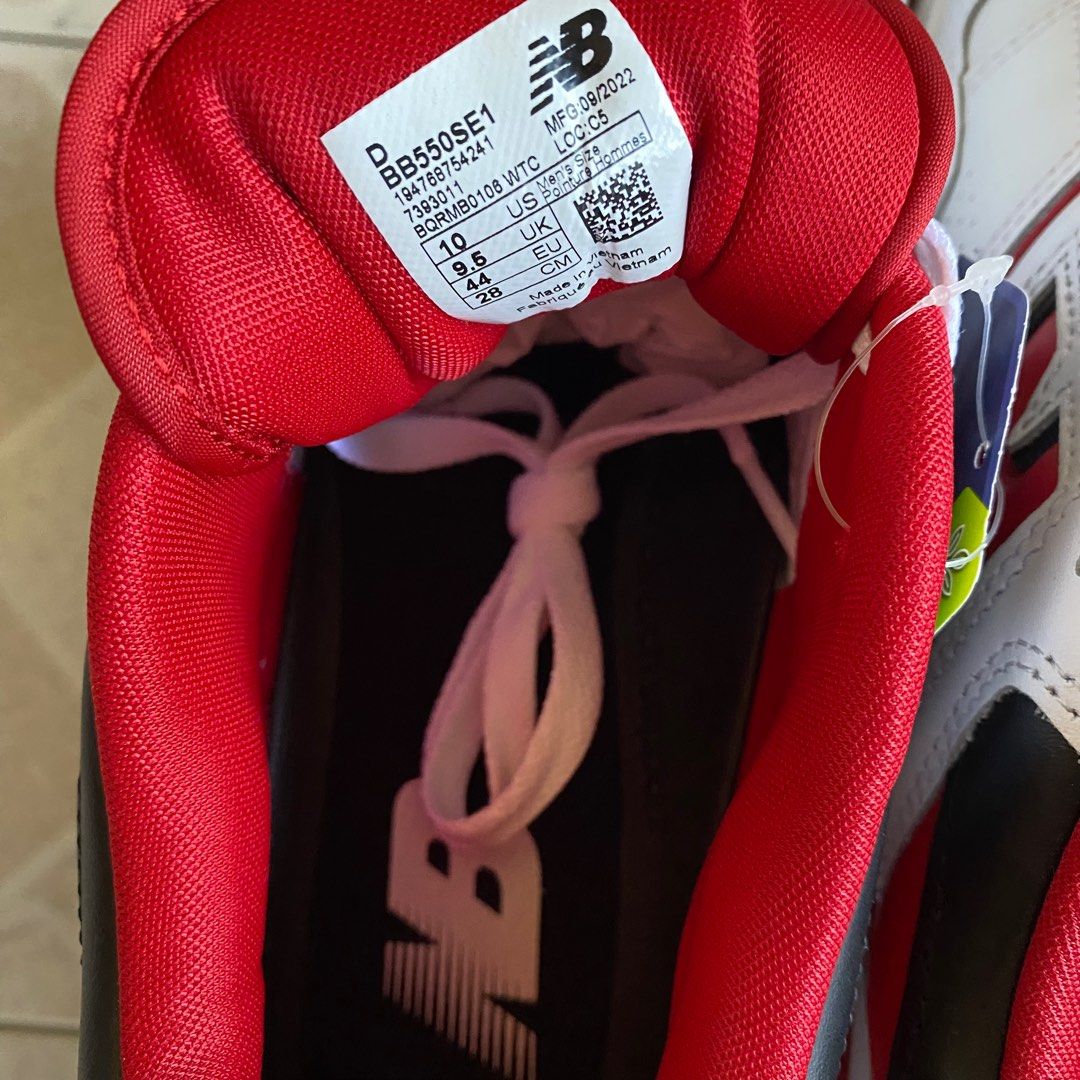 red white new balance 550
