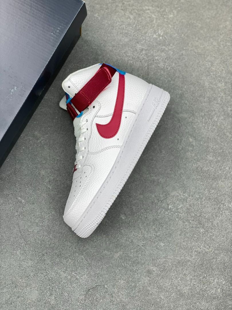 Nike Air Force 1 High 08 LE White Red Hook