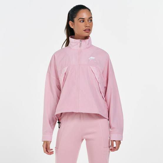 Nike Air Woven Light Pink Jacket Women s Fashion Activewear on