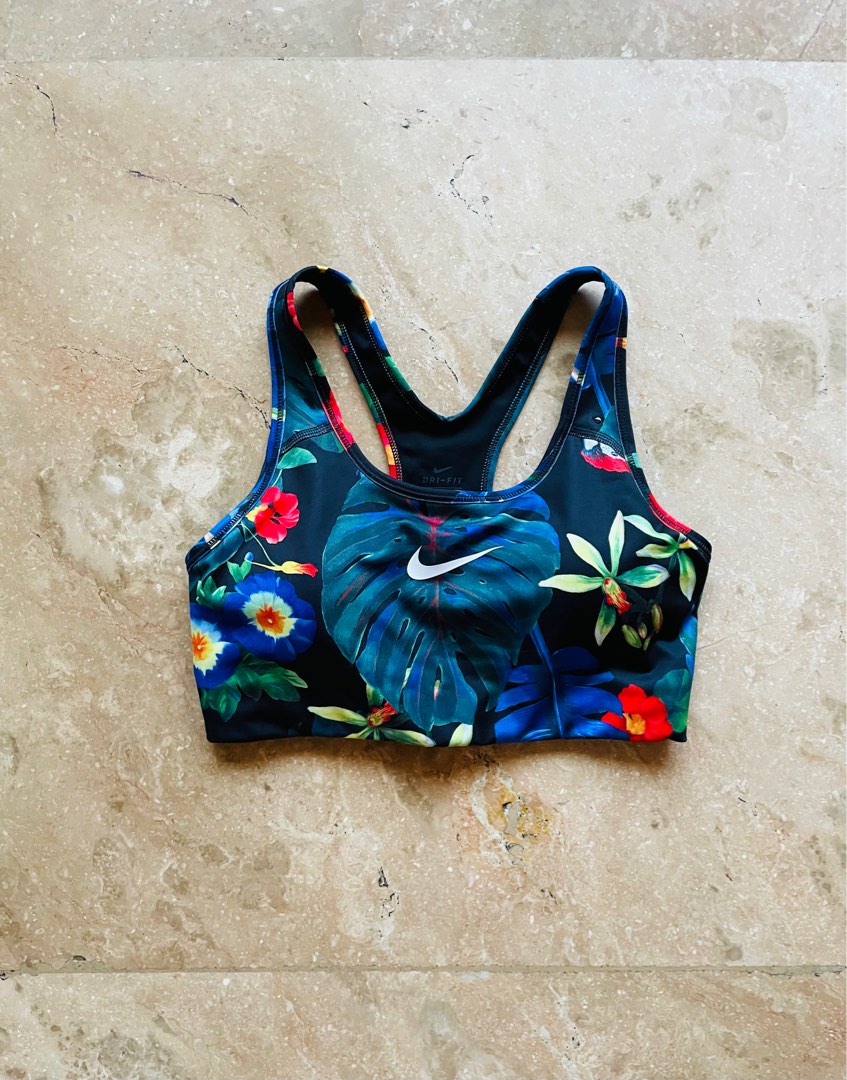 Flower Print Sports Bra