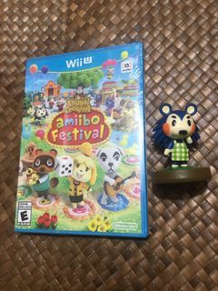 Nintendo Wii U game Animal Crossing Amiibo Festival sealed with Mabel Amiibo