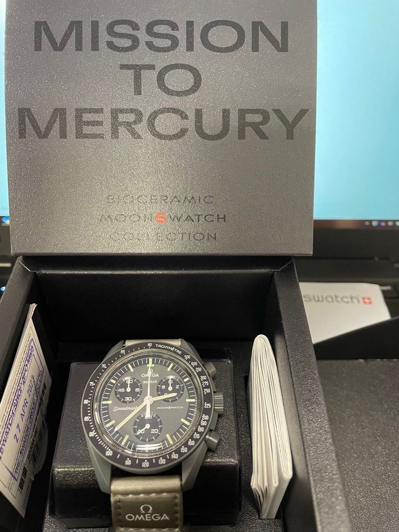 Omega x Swatch Bioceramic MoonSwatch Mission to Mercury, 名牌