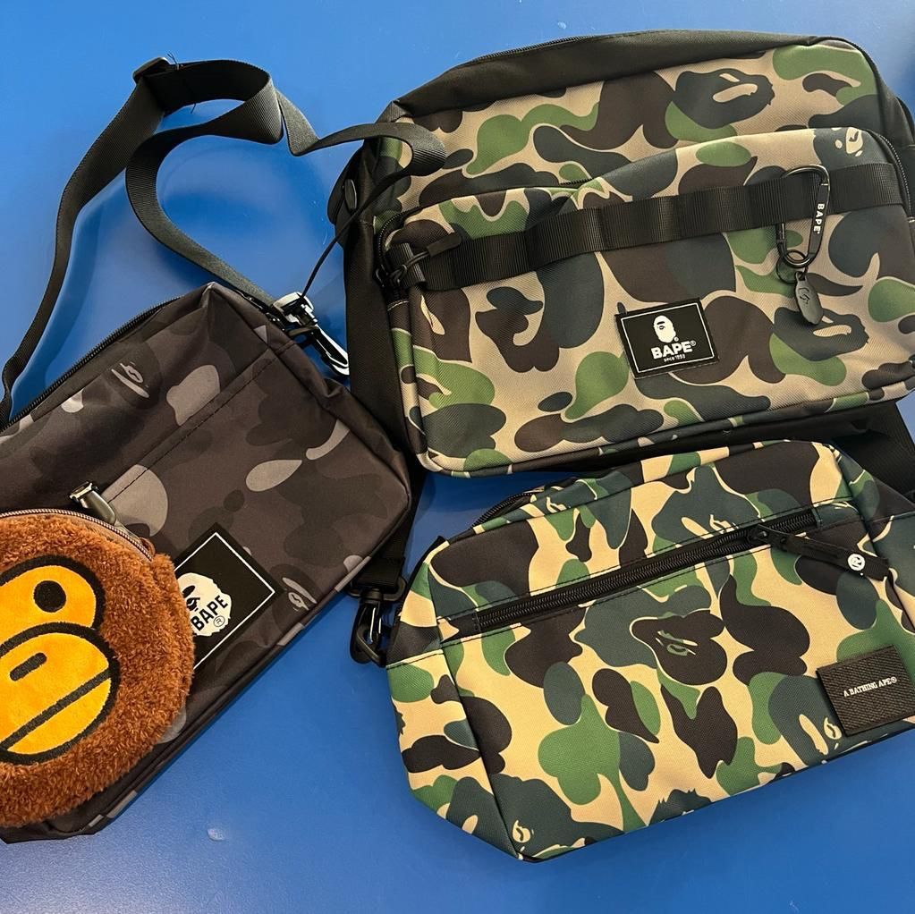 MCM X Bape Waist Bag, Men's Fashion, Bags, Sling Bags on Carousell