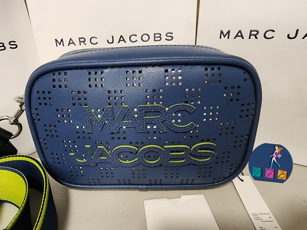 Marc Jacobs, Bags, Marc Jacobs Flash Perforated Crossbody Bag Blue Sea  Multi