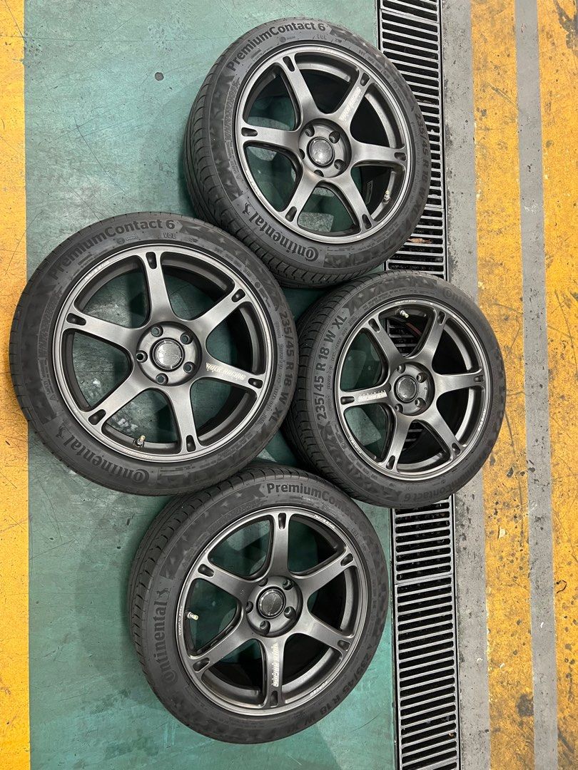 Original Volk Racing TE37, Car Accessories, Tyres & Rims on Carousell
