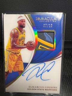 Panini IMMACULATE DEMARCUS COUSINS PATCH AUTO GOLD /10Warriors