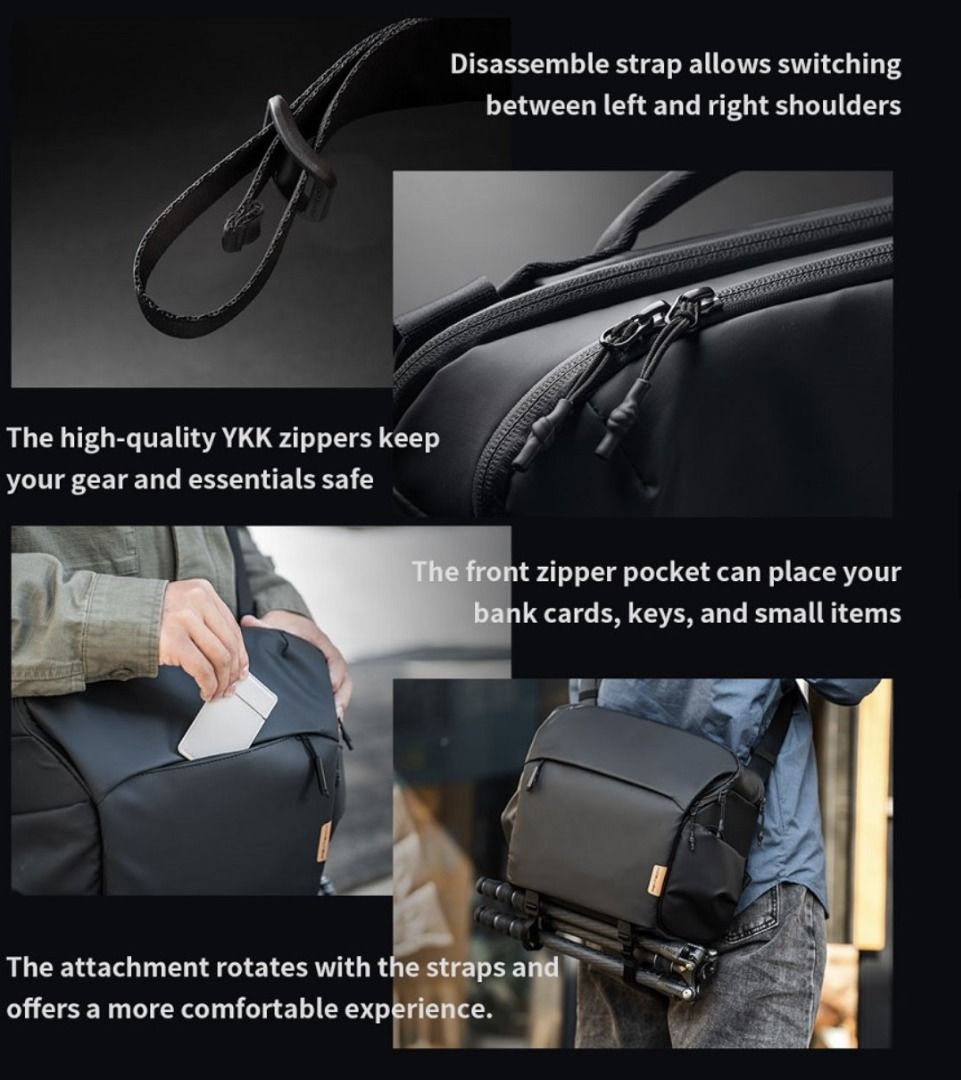 PGYTECH ONEGO SHOULDER BAG 10L Black, Photography, Photography