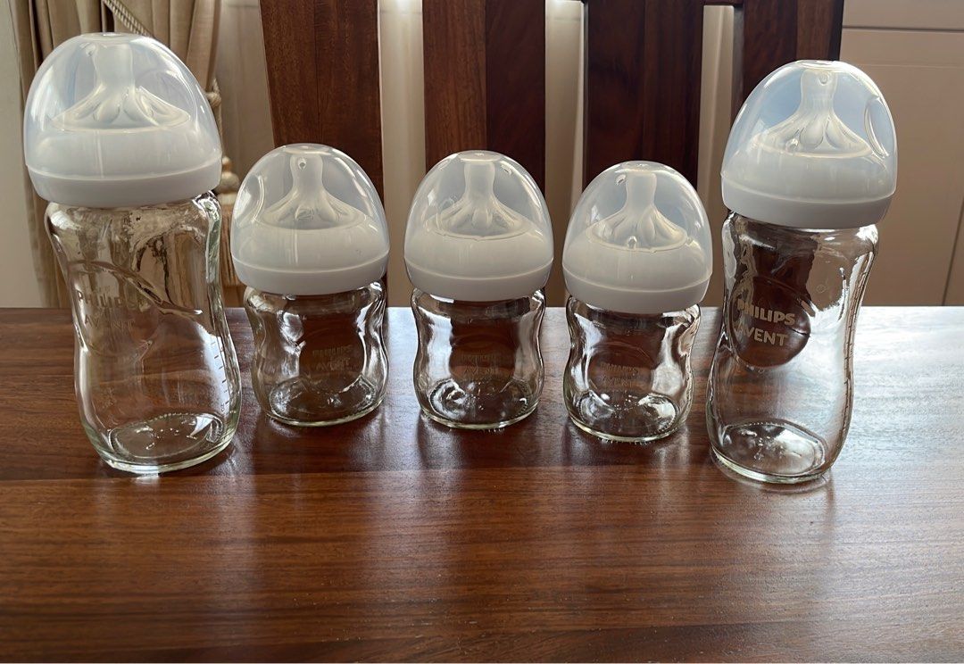 Philips Avent Glass feeding bottles, Babies & Kids, Nursing & Feeding