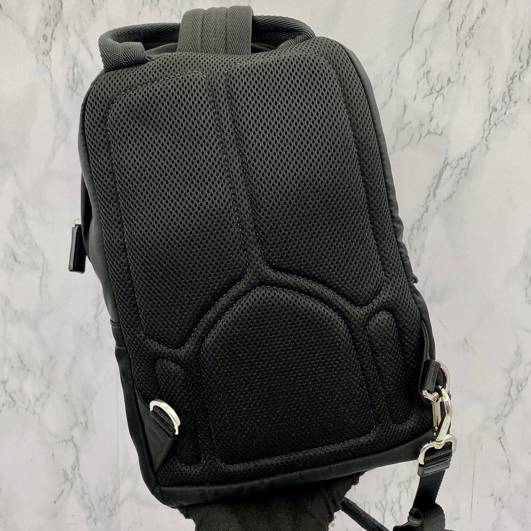 PRADA 2VZ013 ONE BLACK NYLON BACKPACK SHOULDER BAG 227031445