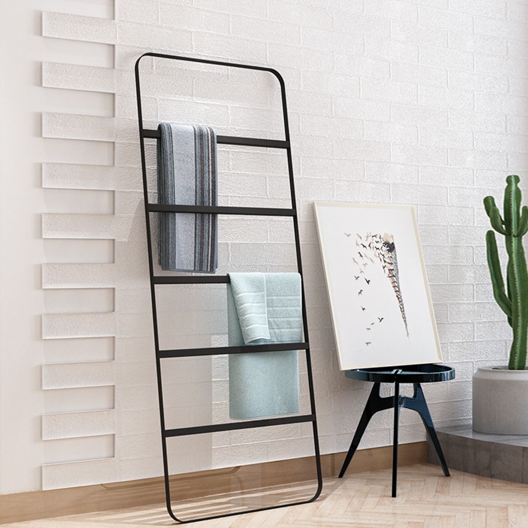 Presenthem Sleek Wire Frame Ladder Towel Rack for Minimalist Decor