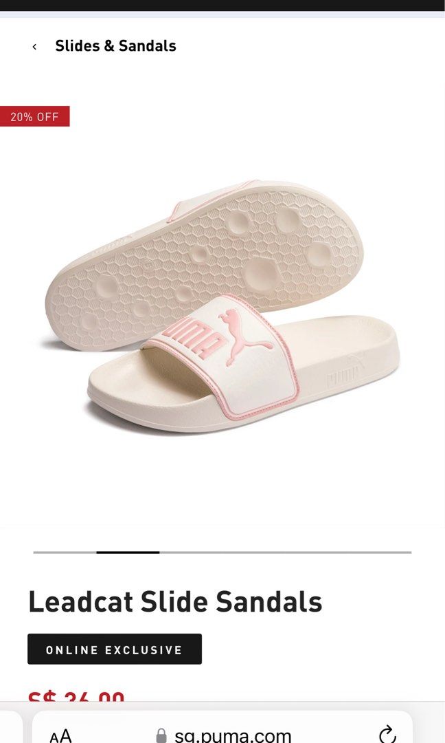 Puma slip on sandals store
