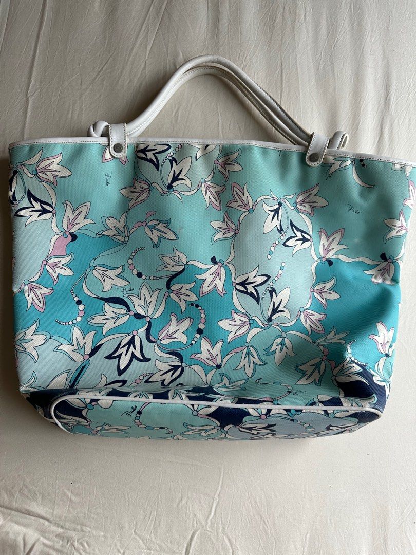 Rare Emilio pucci floral top handle bag