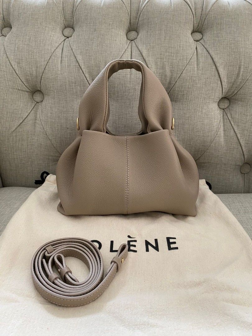 Ready new polene neuf mini taupe on Carousell