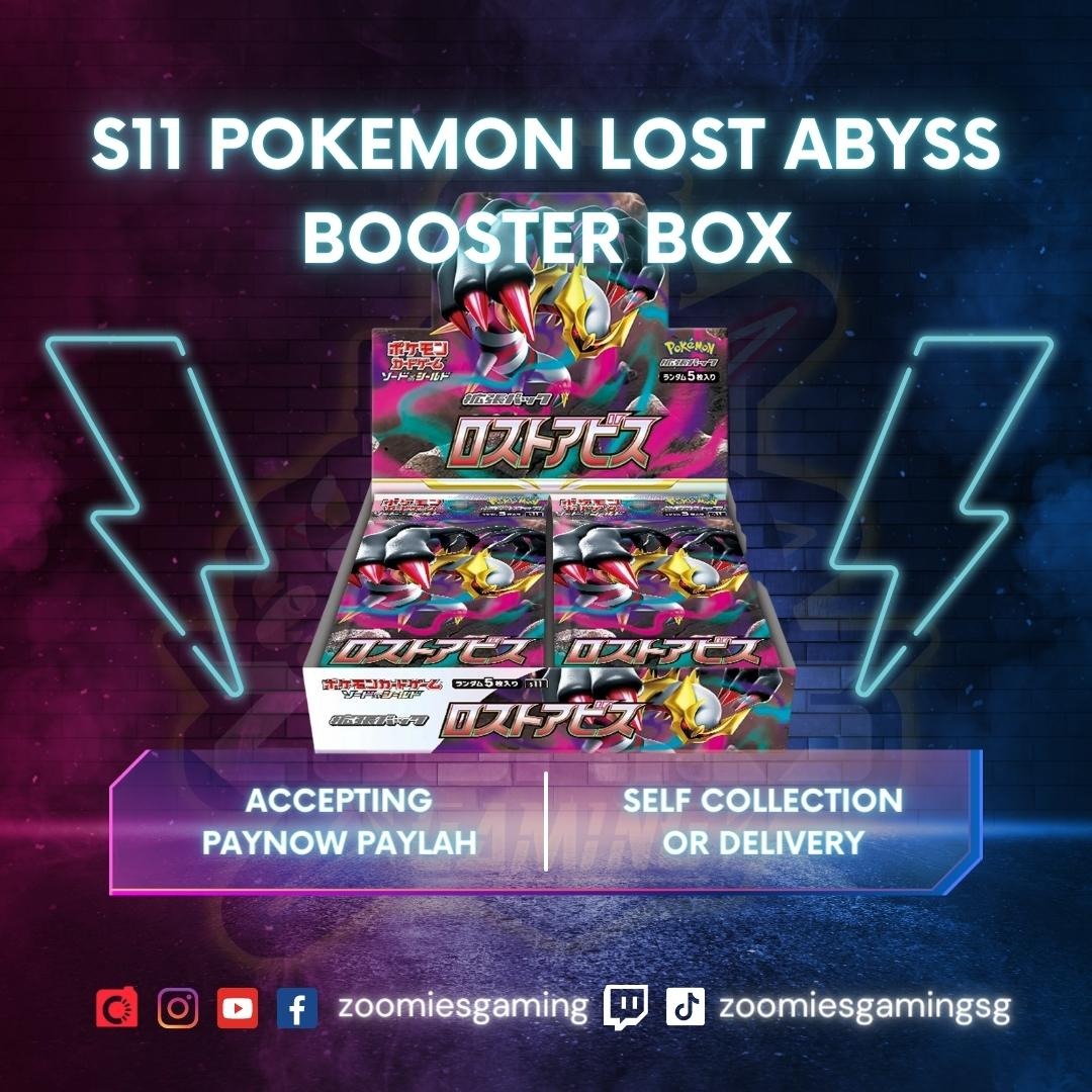 Ready Stock]Pokemon Japan TCG S11 Lost Abyss Booster Box, Hobbies & Toys,  Toys & Games on Carousell