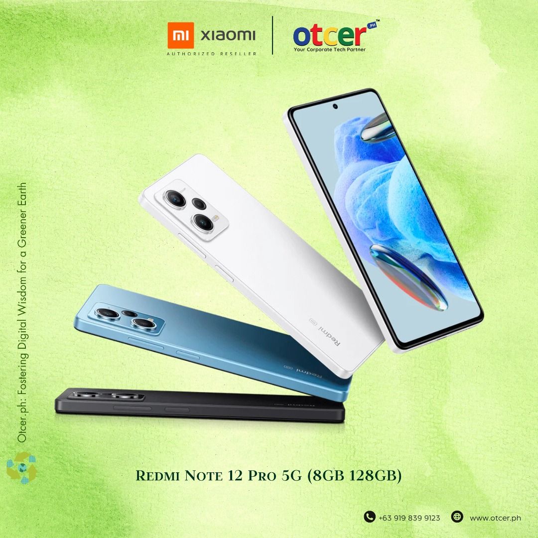 Redmi Note 12 Pro 5G (8GB 128GB) (Category: Xiaomi) located in Pasig City. Submitted by otcer.philippines (Listing ID 1228804024, Image 1). Description: ⚡ Supercharge your business ventures with the Redmi Note 12 Pro 5G (8GB 128GB) at an amazing ₱16,999.00! Choose your vibe with Midnight Black 🕷️, Polar White 🐇, or Sky Blue 🦋. Unlock new possibilities at www.otcer.ph 🌐. Have questions? Just dial +63 919 839 9123. 📱 #BusinessMomentum #RedmiNo