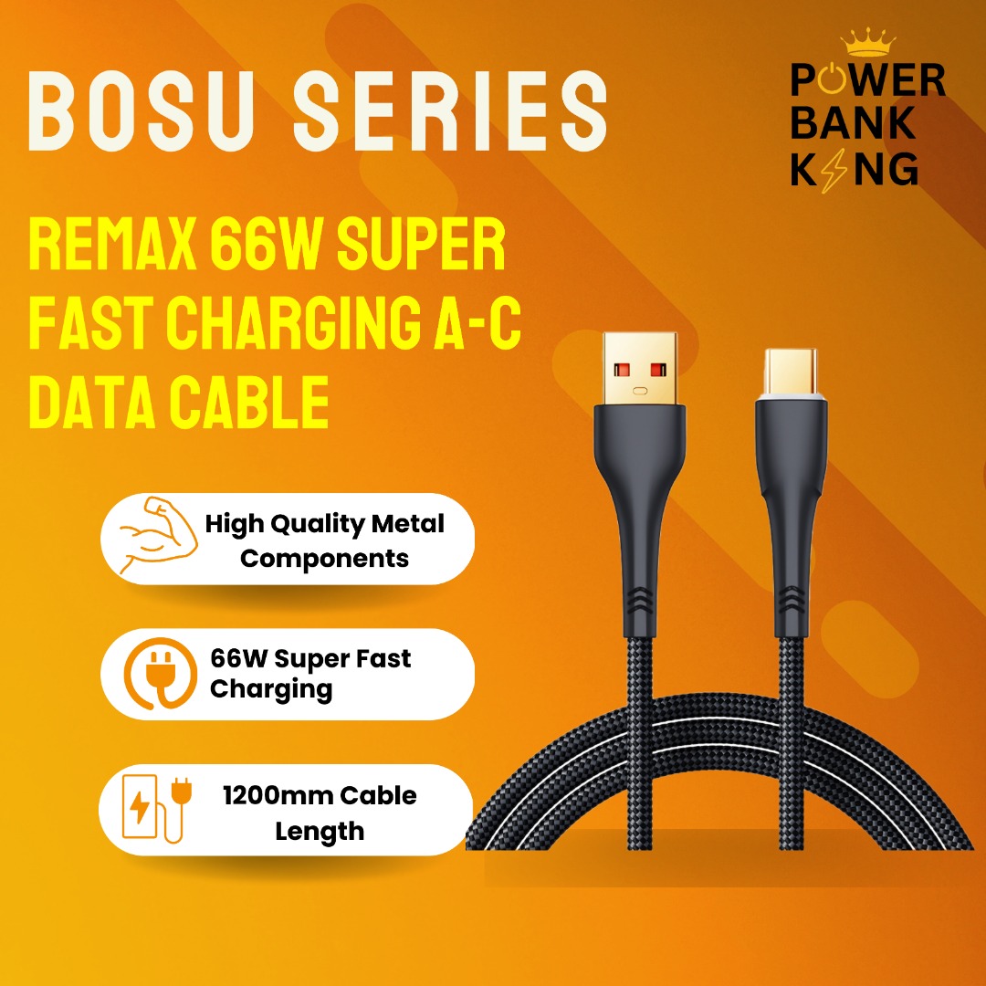 Remax RC-C063 A-C Bosu Series 66W Fast Charging Data Cable 1.2M, Mobile ...