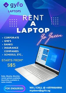 Rent a Laptop / Mini PC / SFF / Monitors  / Server - Flexible rental plans available