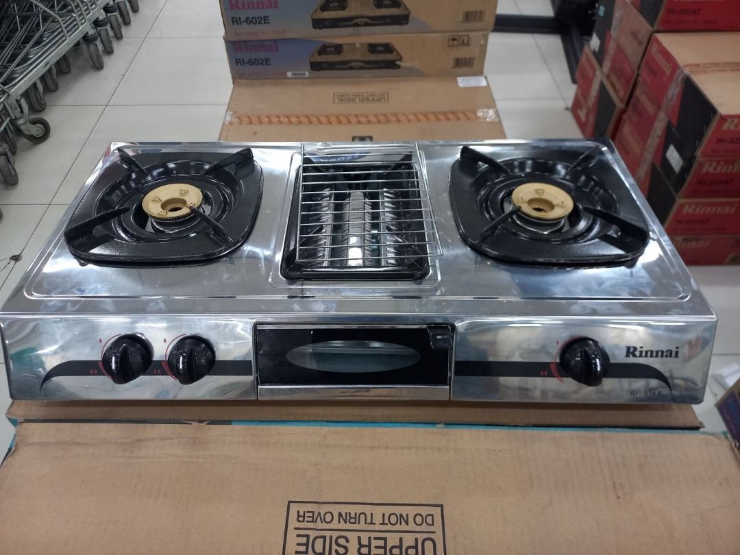 RINNAI Two Burner Gas Stove With Grill on Carousell
