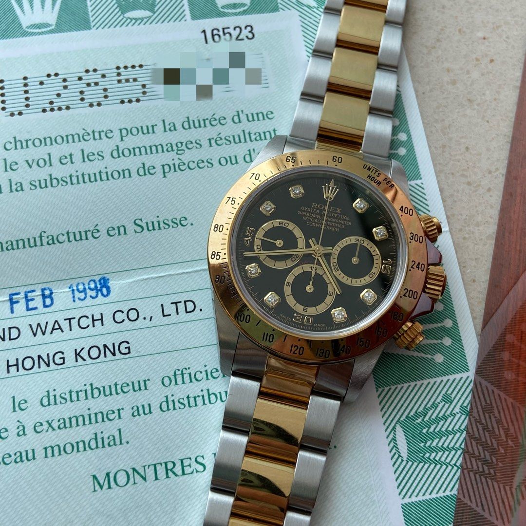 Rolex Daytona 16523 紙，盒，16520 16500 底蓋, 名牌, 手錶- Carousell