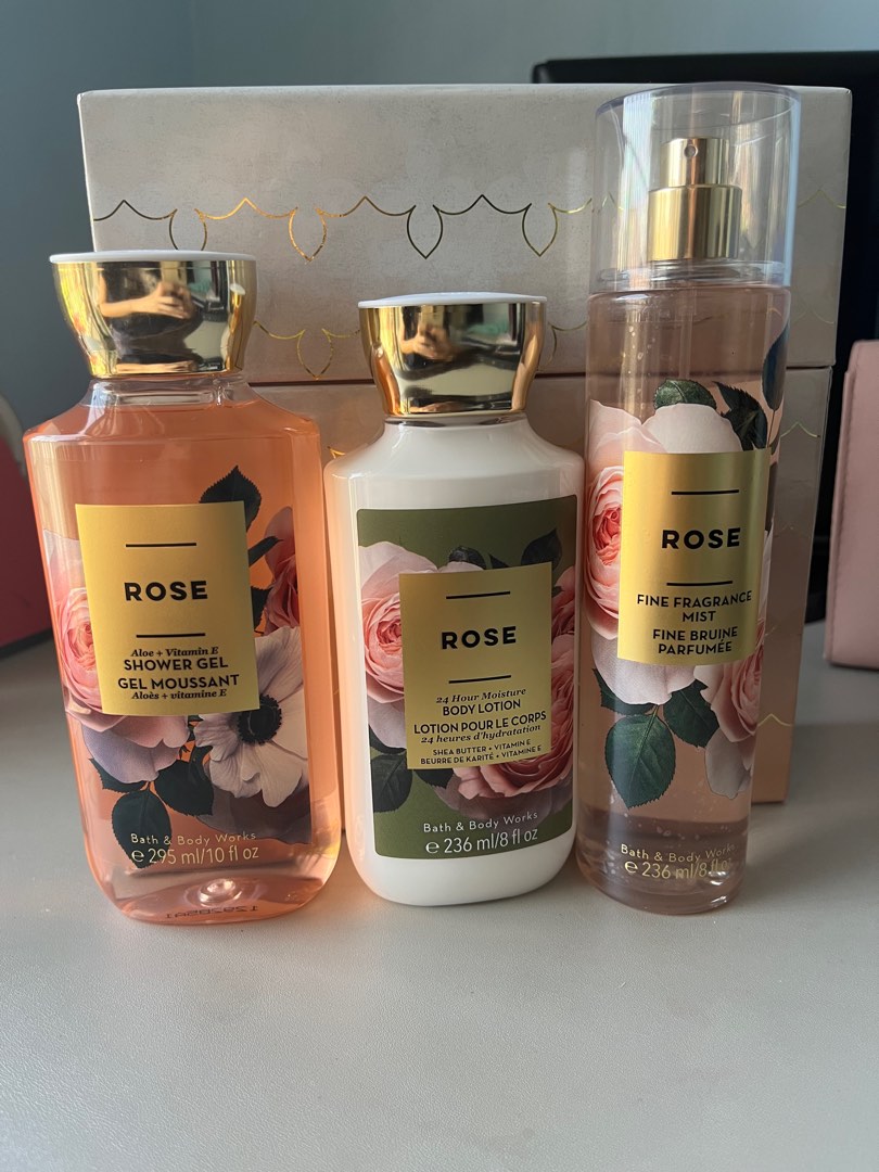 ROSE Bath & Body Works Set, Beauty & Personal Care, Bath & Body, Bath on Carousell