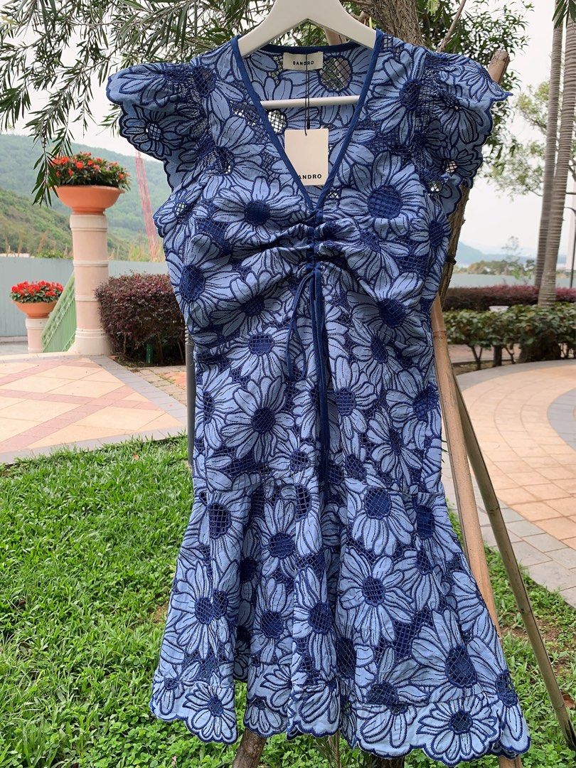Sandro floral print flared mini dress Size S M L Carousell