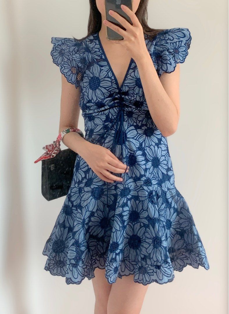 Sandro squorx floral print dress