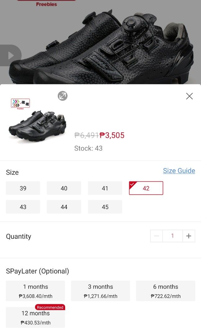 Santic shoes outlet size chart