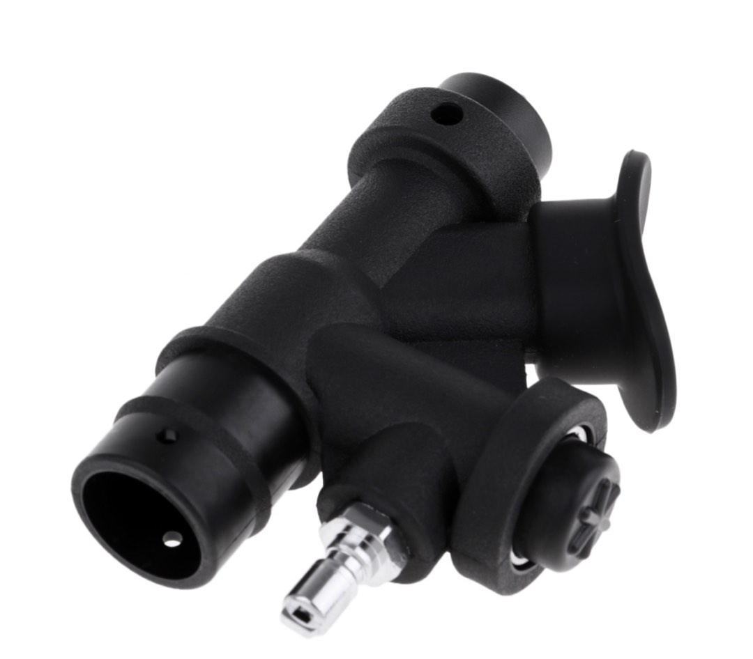 Mamelon Inflateur BCD Plongée | Laiton Plaqué – Compatible Valve K | Remplacement Pour Gonfleur électrique