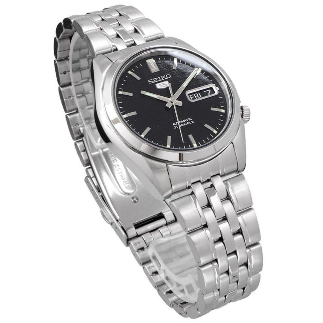 Seiko 5 SNK361 Men s Unisex Automatic Black Textured Dial