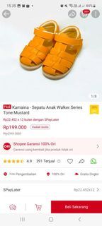 Sepatu kama indonesia mustard