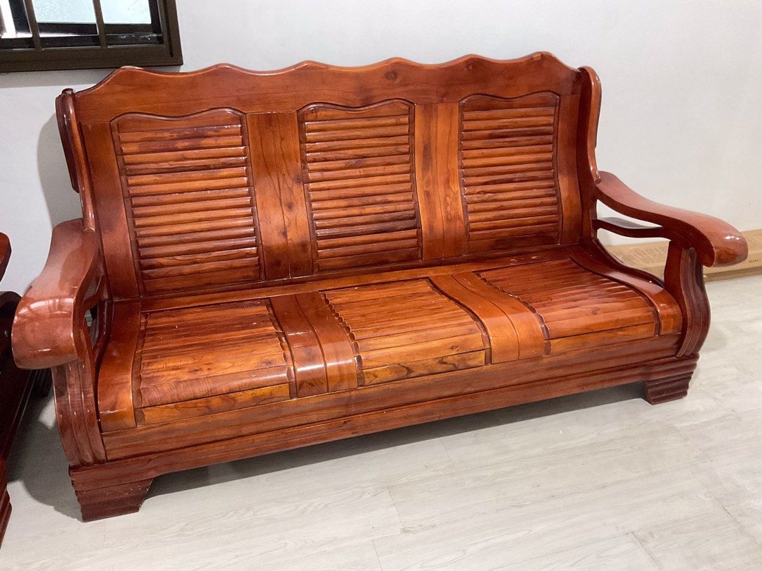 Solid Wooden living room set, Furniture & Home Living, Furniture