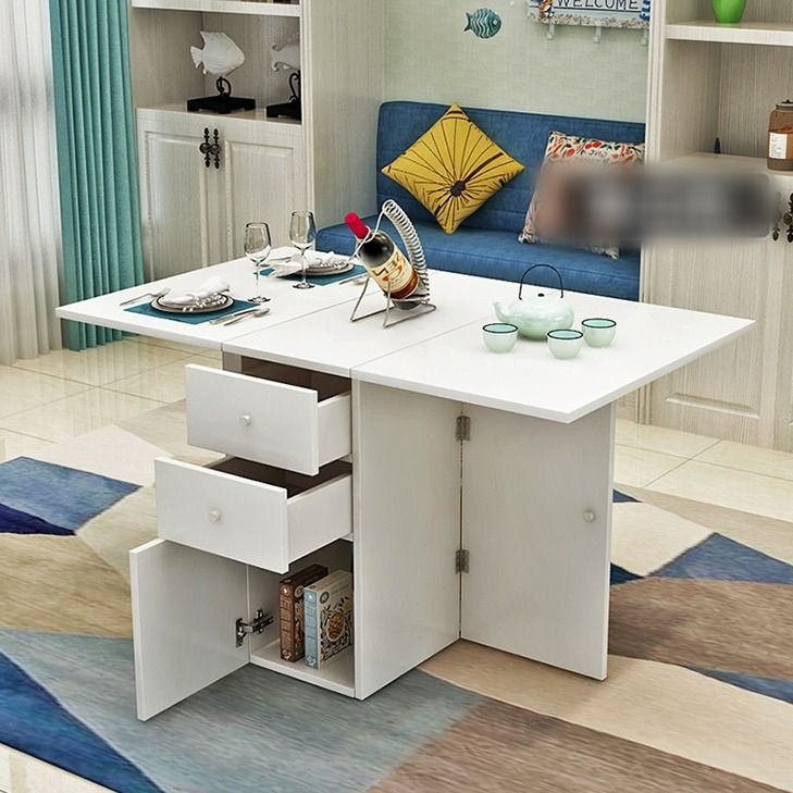 Folding dining set with deals self storing chairs